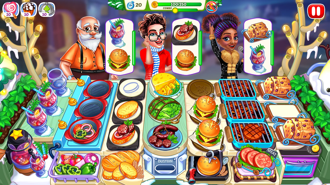 Christmas Fever Cooking Games - Gameplay image of android game