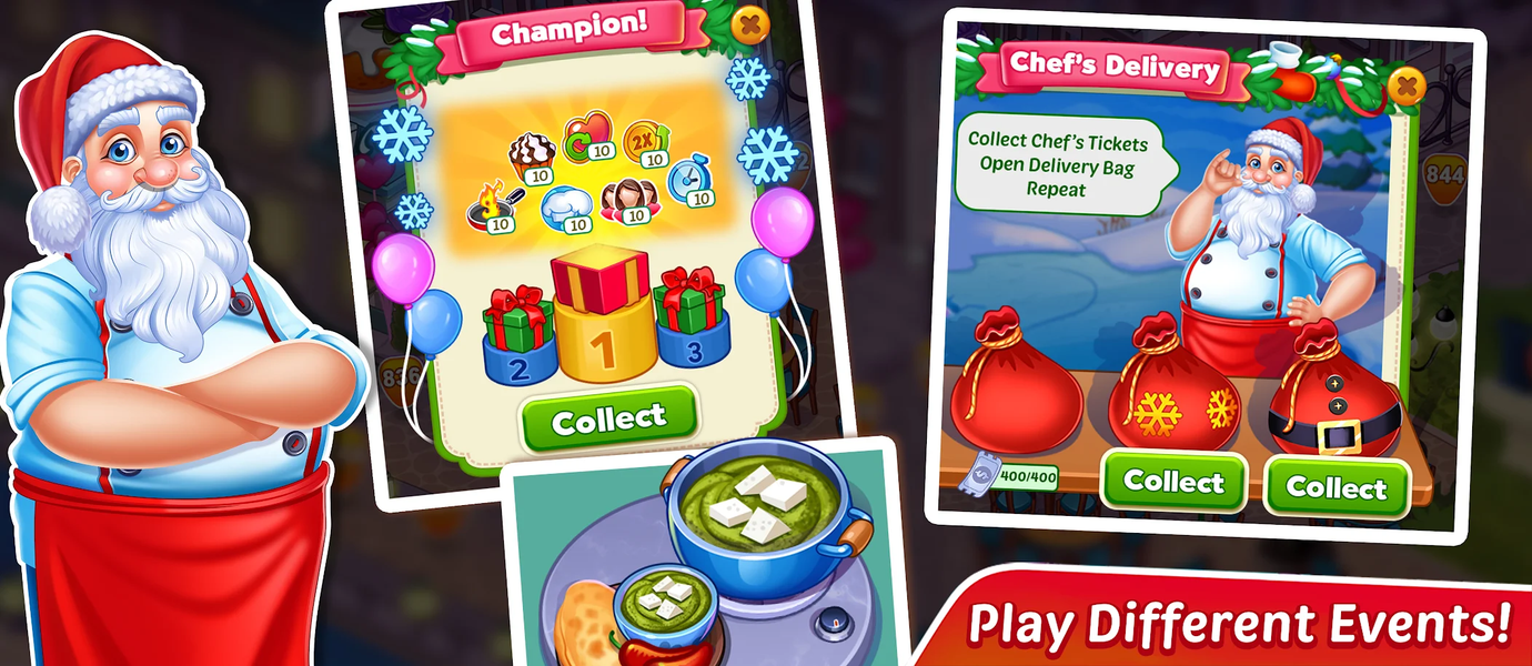 Christmas Fever Cooking Games - Gameplay image of android game