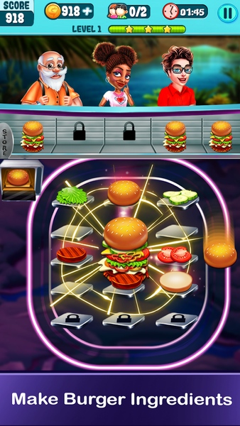 Food Merge - Idle Clicker Game - Gameplay image of android game