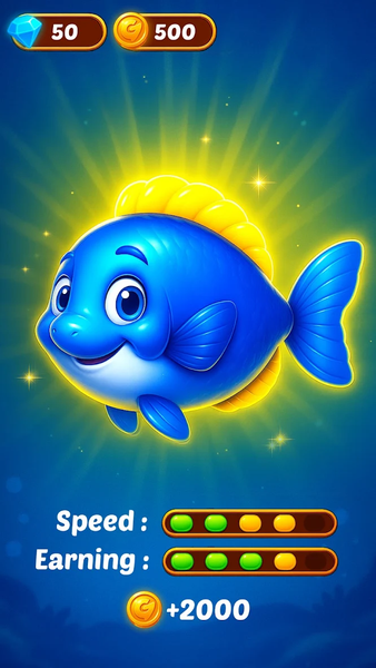 Merge Fish Evolution Games - Gameplay image of android game