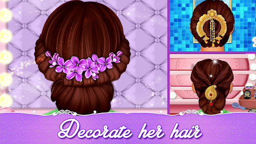 Indian Wedding Hair Do Designs - Gameplay image of android game