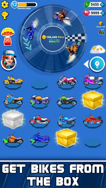 Merge Bike Idle Games - Gameplay image of android game