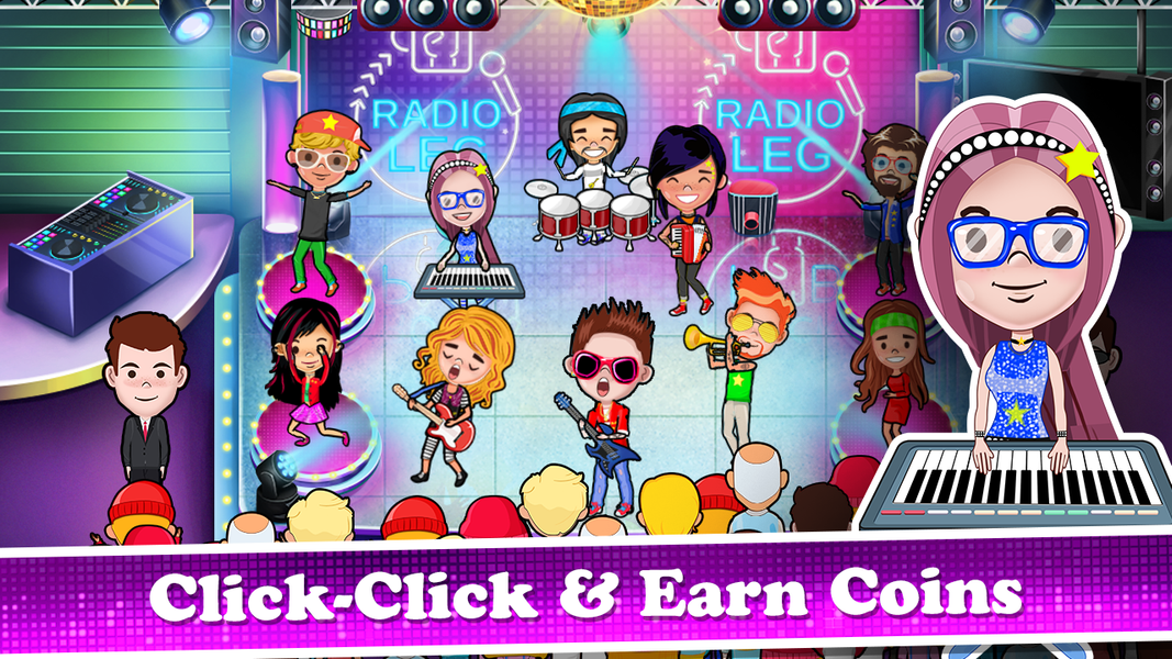 Pop Star Band Clicker Games - عکس بازی موبایلی اندروید