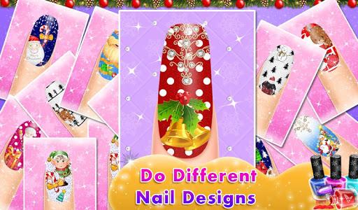 Christmas Nail Art Salon Games - Gameplay image of android game