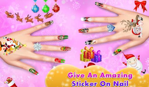 Christmas Nail Art Salon Games - Gameplay image of android game