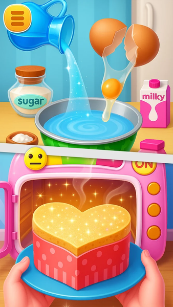 Birthday Cake Cooking Games - Gameplay image of android game