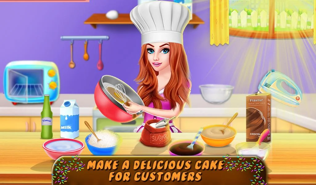 Make Sweet Donut: Cooking Game - Gameplay image of android game