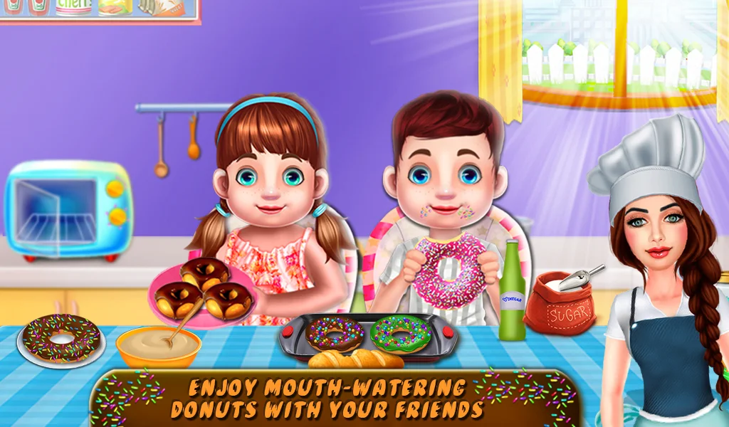 Make Sweet Donut: Cooking Game - عکس بازی موبایلی اندروید