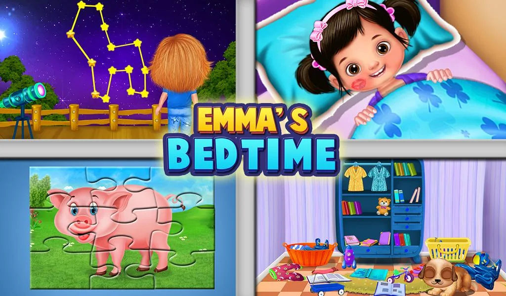 Emma's Bed Time Activities - Gameplay image of android game