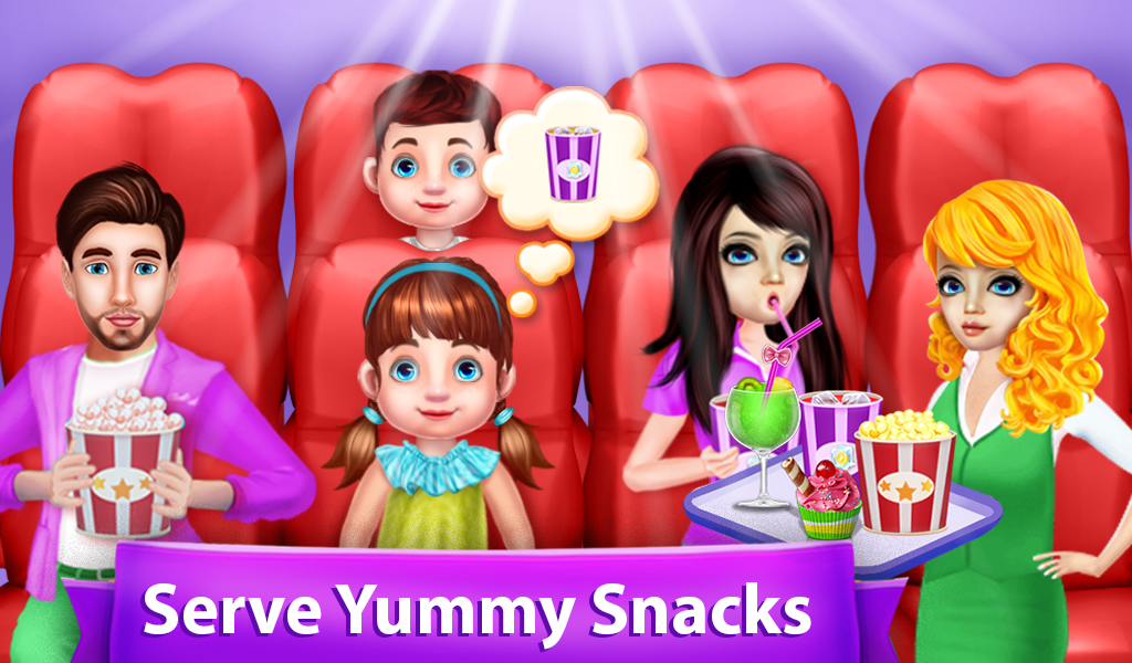 Family Movie Night Out Party - Gameplay image of android game