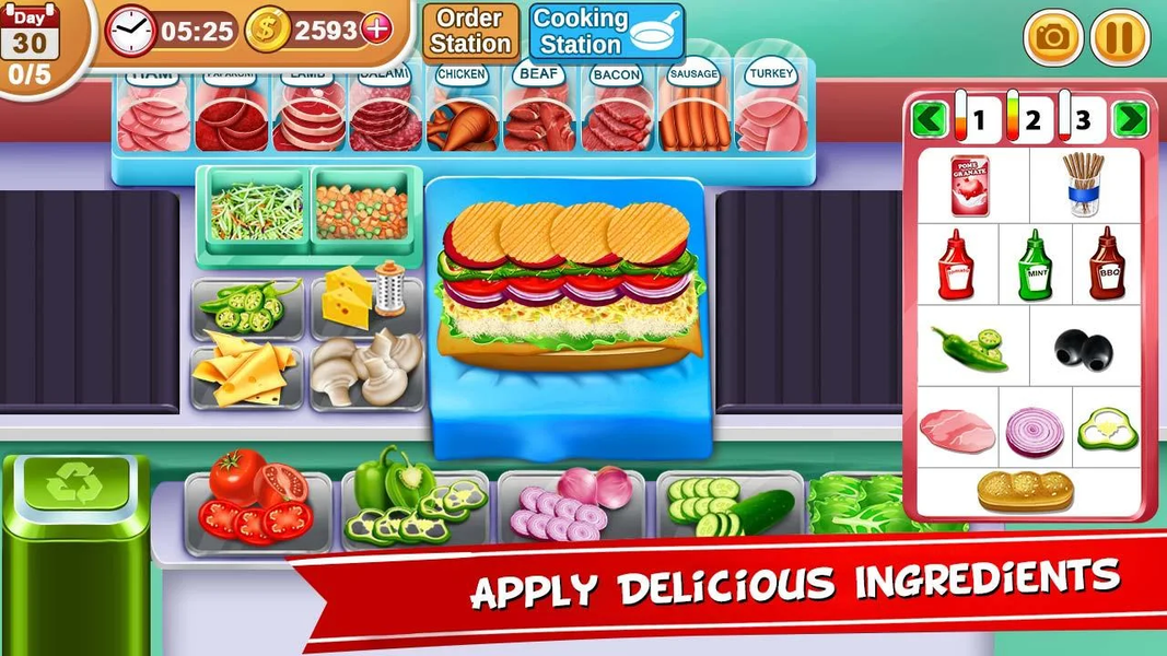 My sandwich Shop Games - عکس بازی موبایلی اندروید