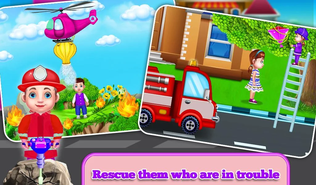 Rescue People From Fire House - Image screenshot of android app