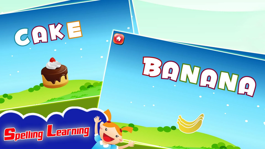 Spelling Learning Foods - Gameplay image of android game