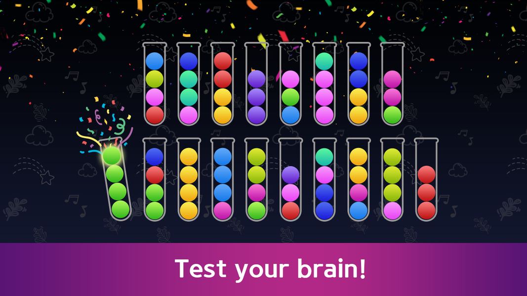 Sort Puzzle Brain Test - عکس بازی موبایلی اندروید