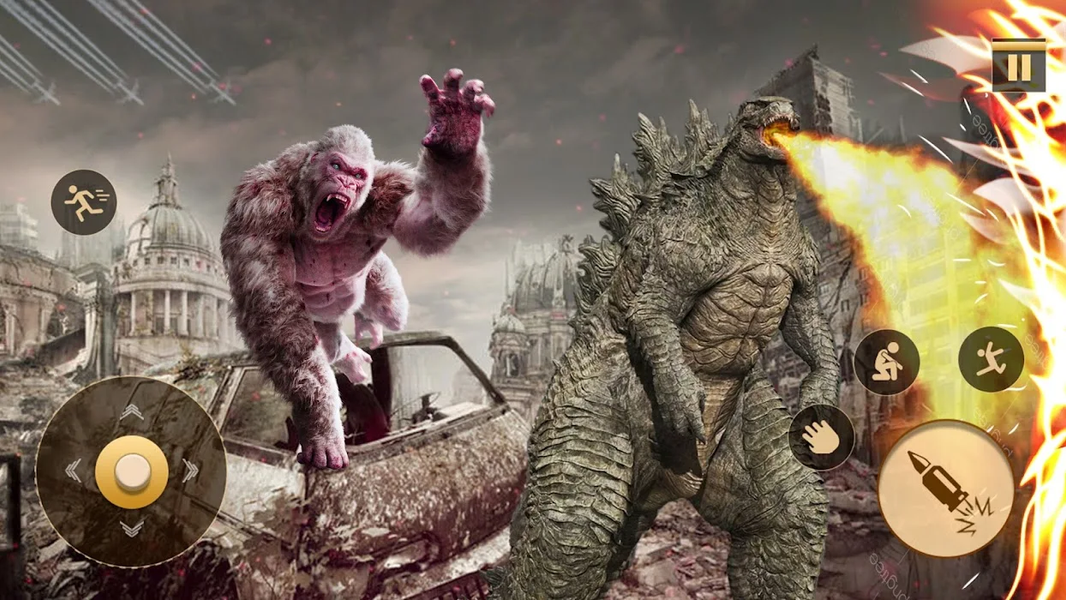 Godzilla Kaiju City Attack 3D - Gameplay image of android game