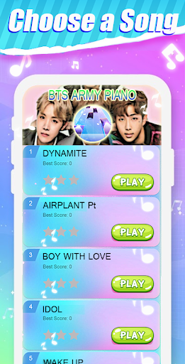 Dynamite - BTS KPOP Piano Tiles - عکس بازی موبایلی اندروید