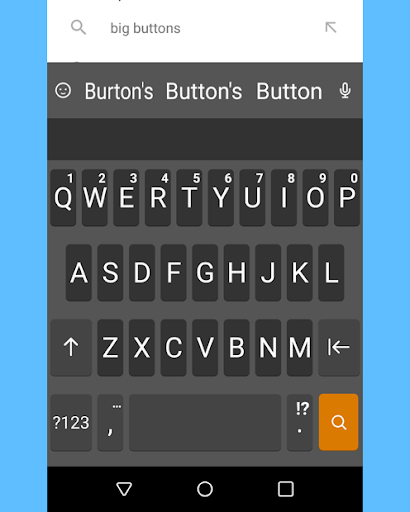 Easy Big Keyboard - Ergonomic Keyboard - Image screenshot of android app