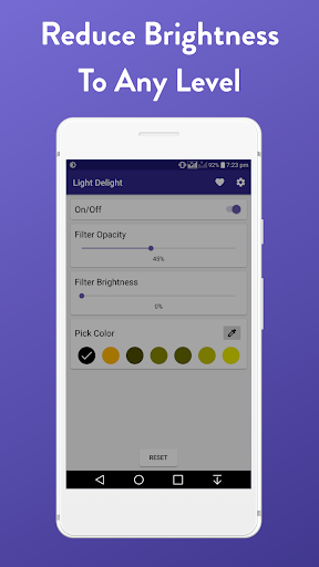 Lower Brightness Filter - Image screenshot of android app