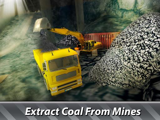 Mining Machines Simulator - drive trucks, get coal - Gameplay image of android game