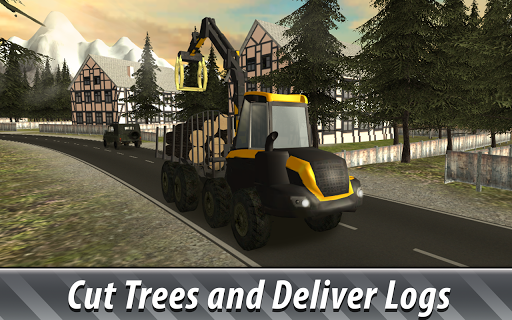 Euro Farm Simulator: Forestry - Gameplay image of android game