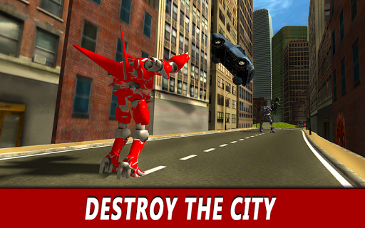 Flying Robot Simulator 3D - Gameplay image of android game