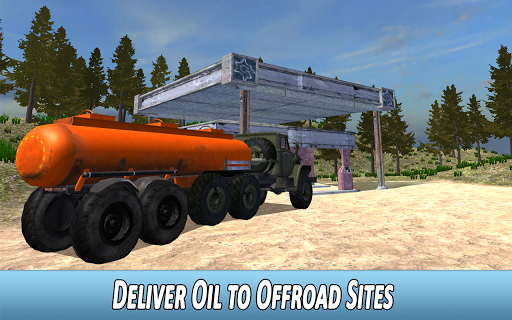 Offroad Oil Truck Simulator - Gameplay image of android game