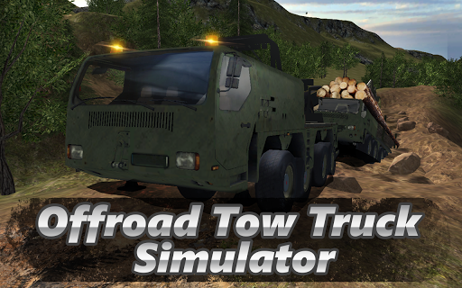 Offroad Tow Truck Simulator - Gameplay image of android game