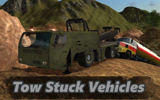 Offroad Tow Truck Simulator - Gameplay image of android game