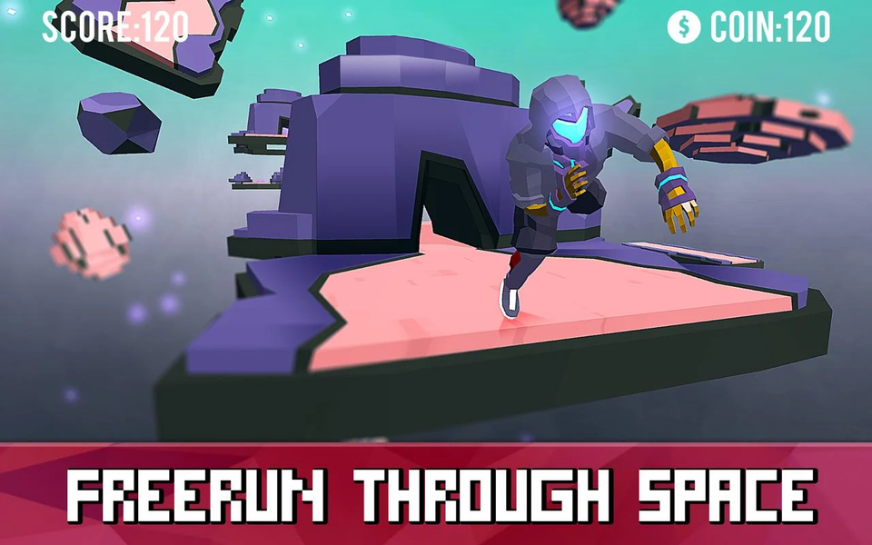 Space Parkour Runner - freerun - عکس بازی موبایلی اندروید