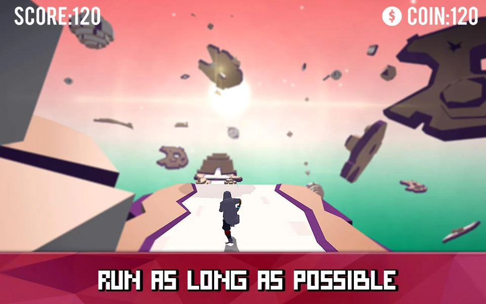 Space Parkour Runner - freerun - Gameplay image of android game