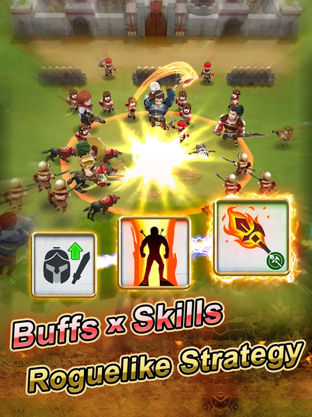 iHero Battle：Roguelike Arena - Gameplay image of android game