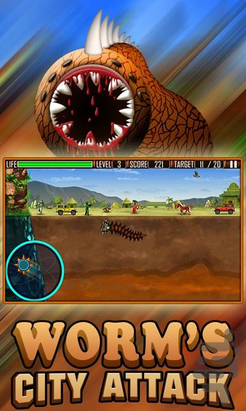 حمله شهر کرم - Gameplay image of android game