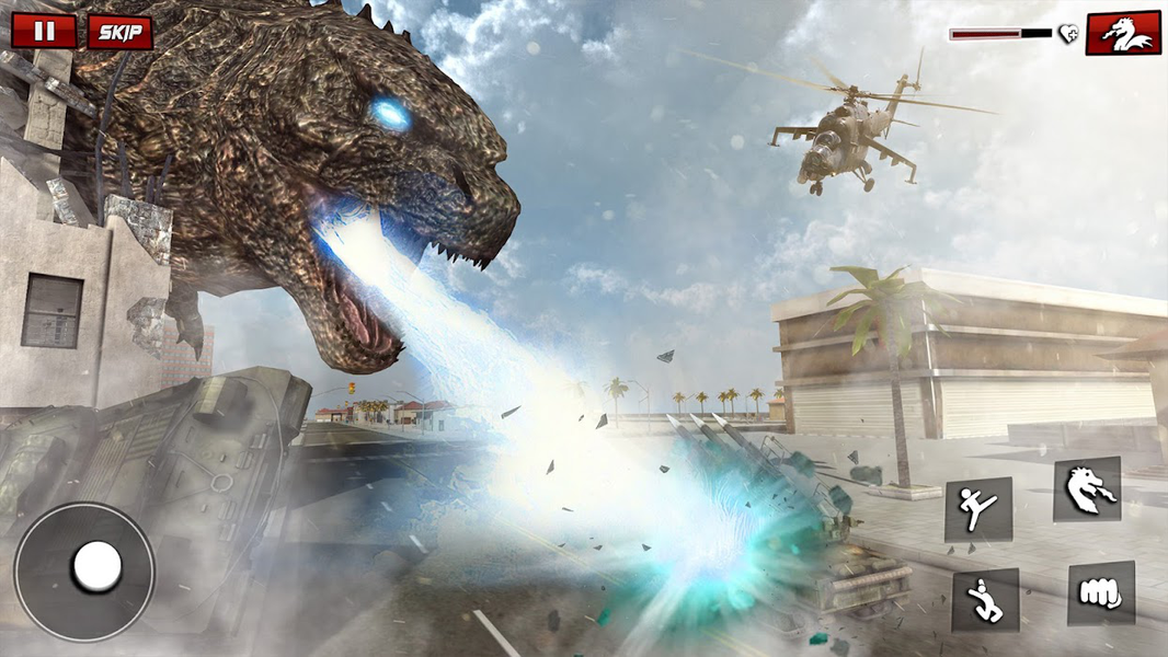 King Kong Fight Godzilla 3D - Gameplay image of android game