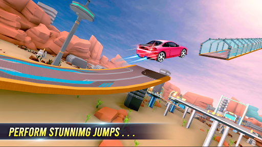 Mega Ramps: Stunt car racing - Gameplay image of android game