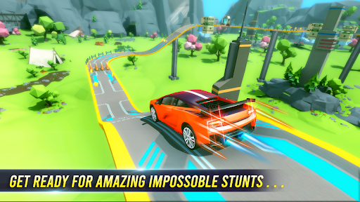Mega Ramps: Stunt car racing - Gameplay image of android game