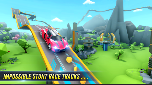 Mega Ramps: Stunt car racing - Gameplay image of android game