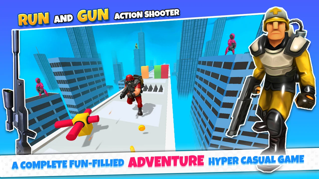 Run and Gun: Action Shooter - Gameplay image of android game