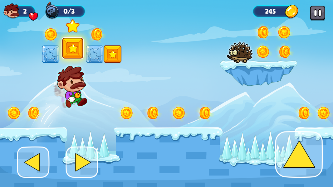 Super Bro: Adventure Run Game - Gameplay image of android game