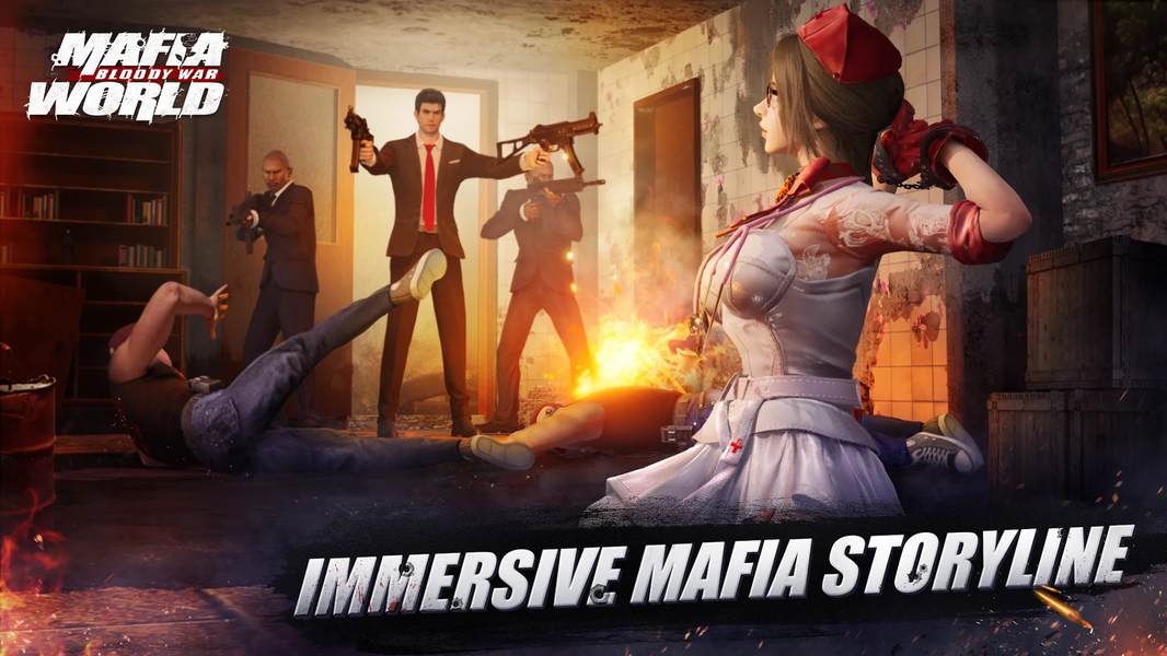 Mafia World: Bloody War - Image screenshot of android app