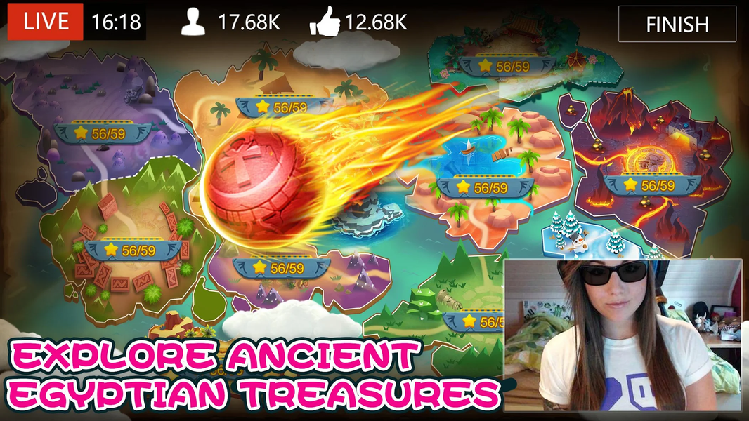 Marble Dash: Epic Lengend Game - Gameplay image of android game