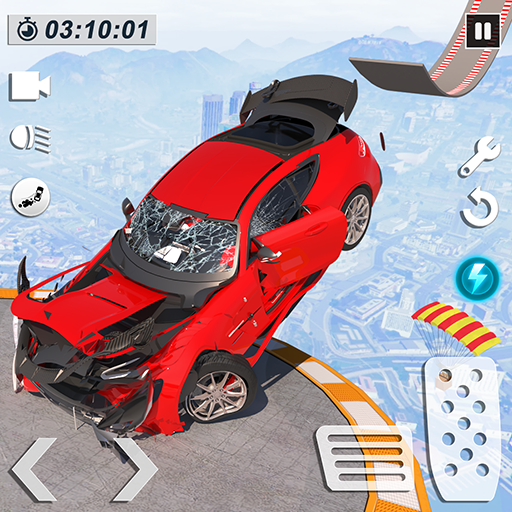 Car Crash Games Mega Car Games - Gameplay image of android game