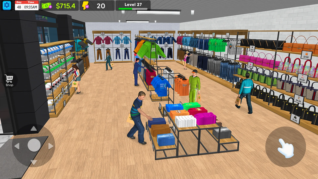 Garments Shop - Simulator Game - Gameplay image of android game
