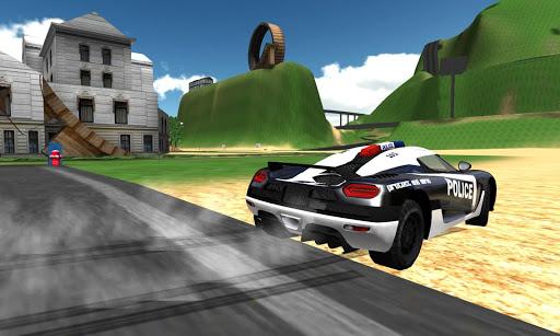 Extreme Police Car Driving - Gameplay image of android game