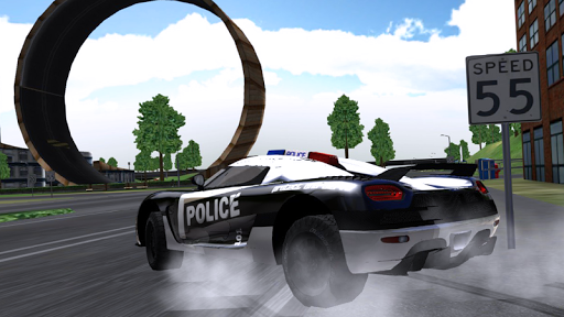Extreme Police Car Driving - Gameplay image of android game