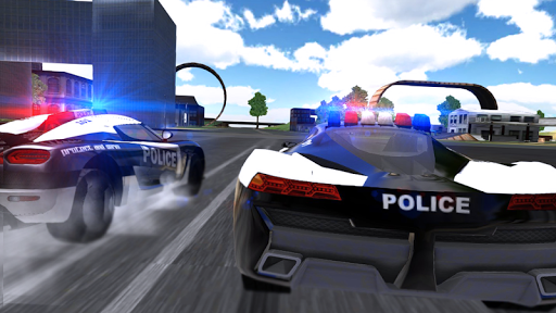 Extreme Police Car Driving - Gameplay image of android game