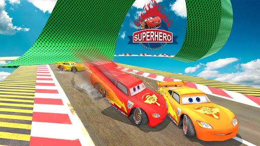 Splashy Superhero Vertigo racing : lightning car - عکس بازی موبایلی اندروید