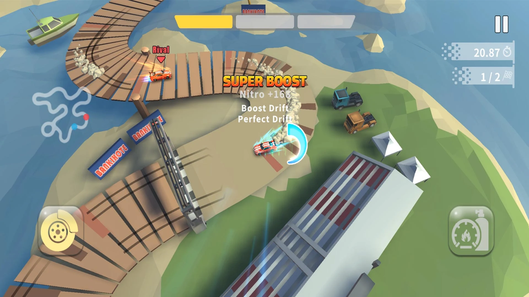 Drift Rally Boost ON - Gameplay image of android game