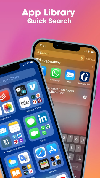 Launcher iOS ۱۷ - عکس برنامه موبایلی اندروید