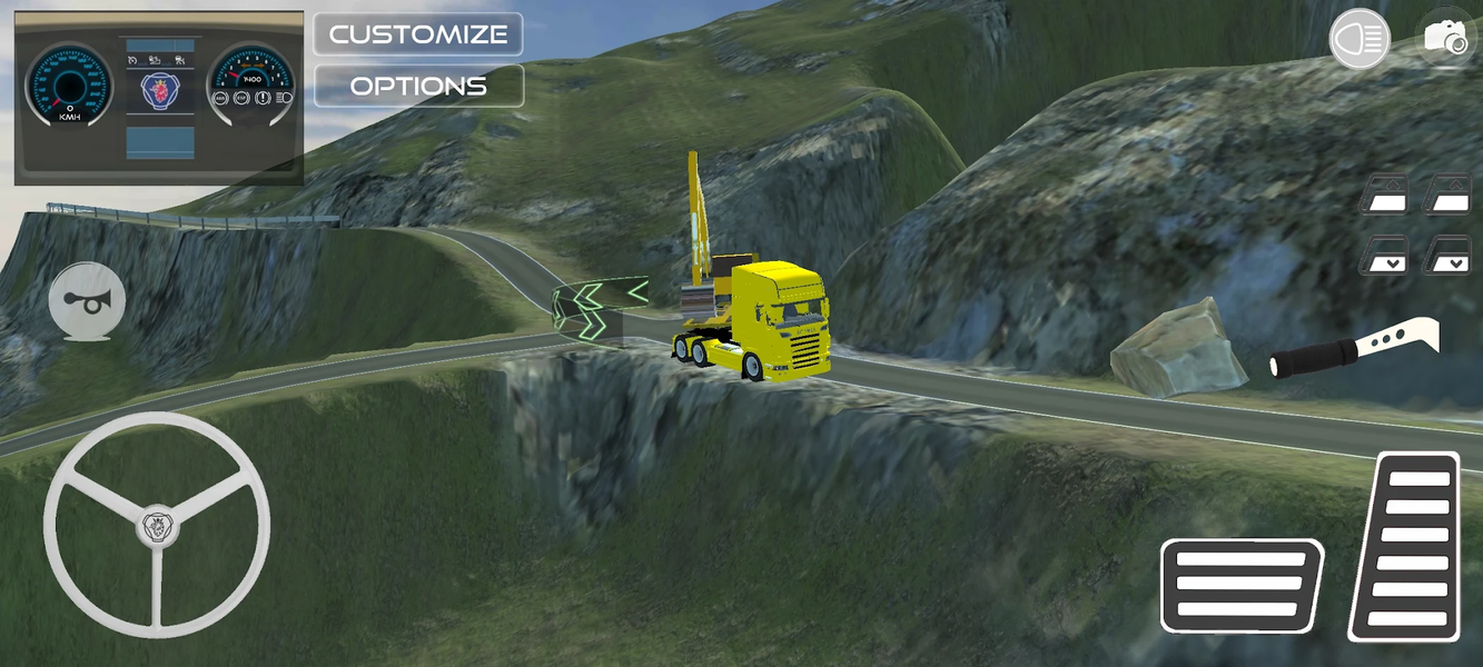 Dangerous Roads Trucker - Image screenshot of android app