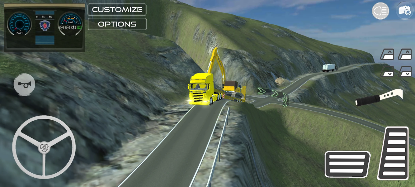Dangerous Roads Trucker - Image screenshot of android app